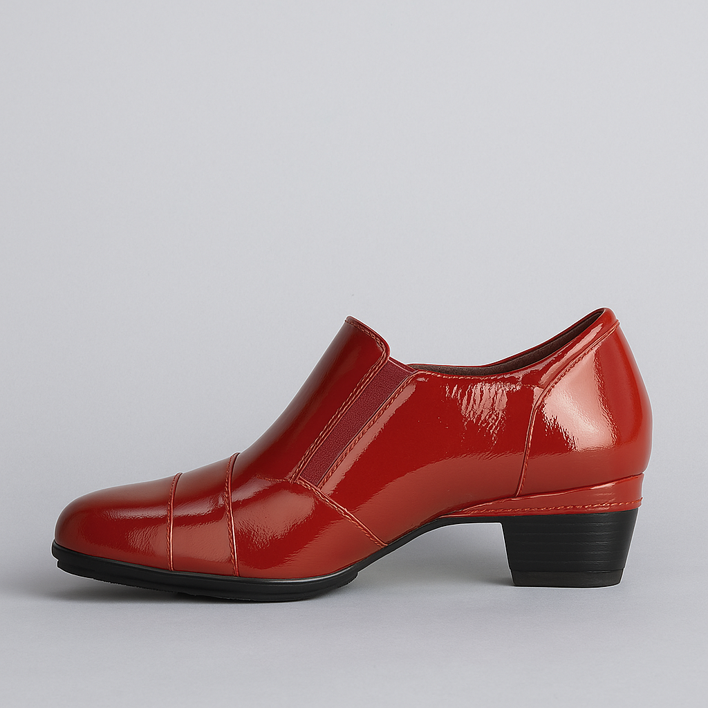 ZIERA CAMDEN DARK RED PATENT - Women Heels - Collective Shoes 