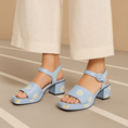 Load image into Gallery viewer, LE SANSA RYALAY SKY BLUE FLORAL - Women Sandals - Collective Shoes 
