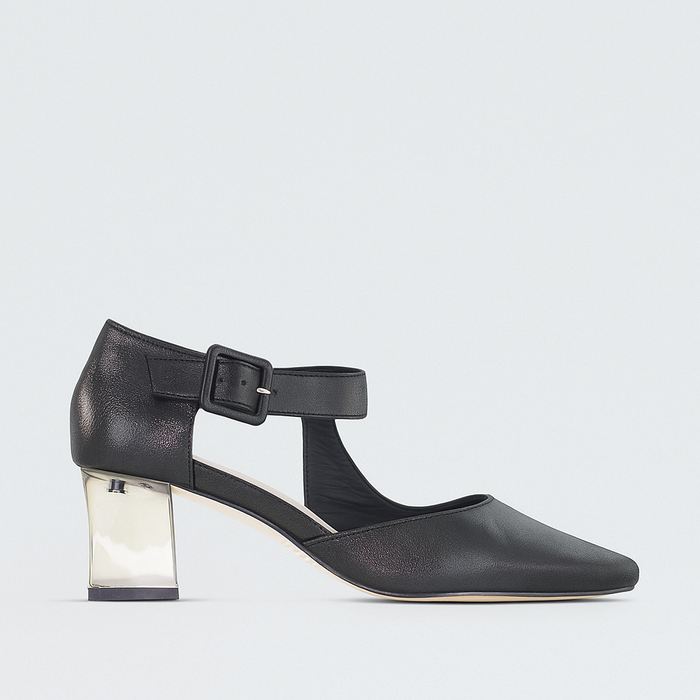 DJANGO & JULIETTE HAPPIE BLACK SHIMMER - Women Sandals - Collective Shoes 