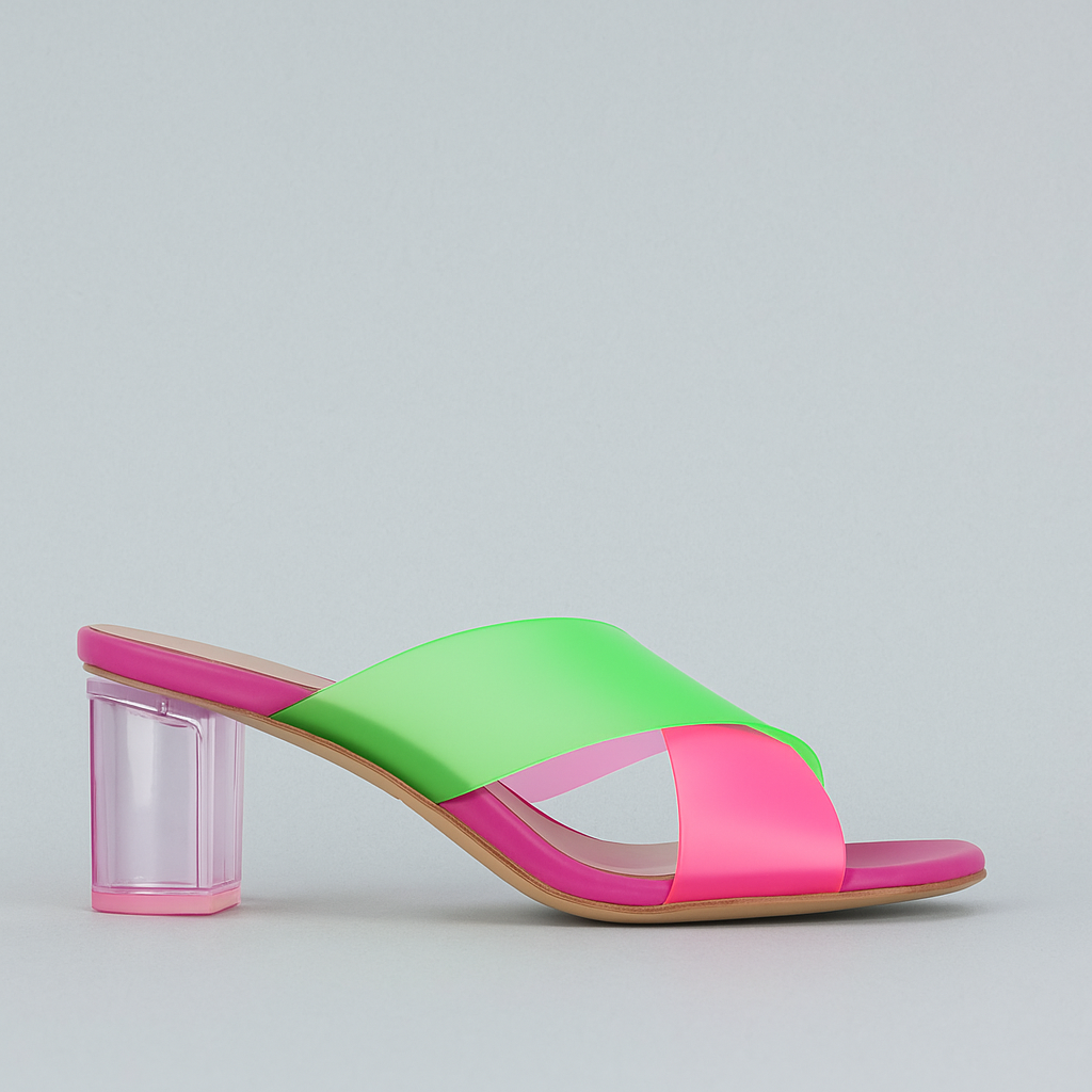 DJANGO & JUILETTE SHALIN HOT PINK LIME - Women Heels - Collective Shoes 