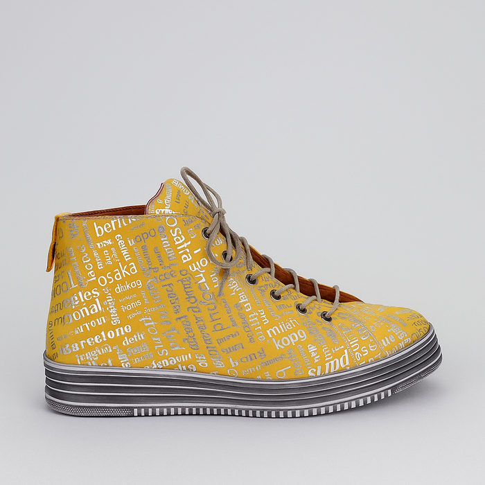 LE SANSA VIVID MUSTARD PRINT - Women Boots - Collective Shoes 