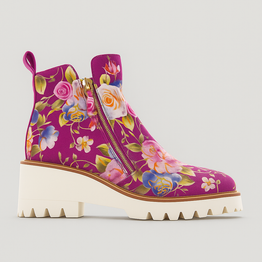 BRESLEY PLAZA PINK GARDEN - Women Boots - Collective Shoes 