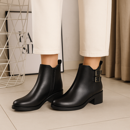 LE SANSA DEEP BLACK - Women Boots - Collective Shoes 