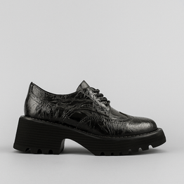 BRESLEY SLANT DUSKY PATENT - Women Oxford / Brogue Shoes - Collective Shoes 