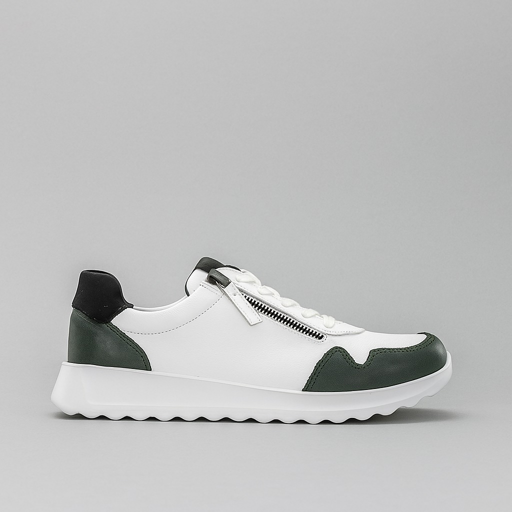 CABELLO EG09 WHITE GREEN - Women sneakers - Collective Shoes 