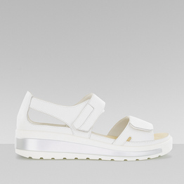 ZIERA GEDD WHITE SILVER - Women Sandals - Collective Shoes 