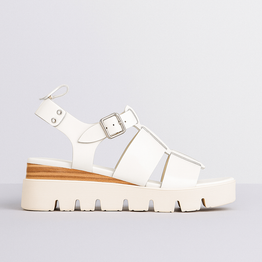DJANGO & JULIETTE RELIE IVORY PAT - Women Sandals - Collective Shoes 