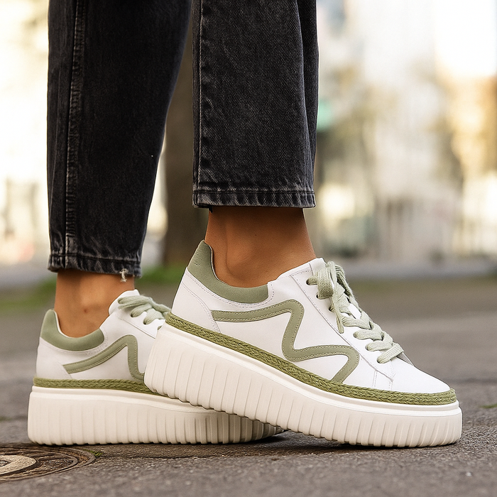 MINX DRAX WHITE SAGE - Women Sneakers - Collective Shoes 