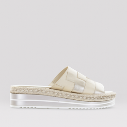 DJANGO & JULIETTE ANKITA CHAMPAGNE CAMEL - Women Slides - Collective Shoes 