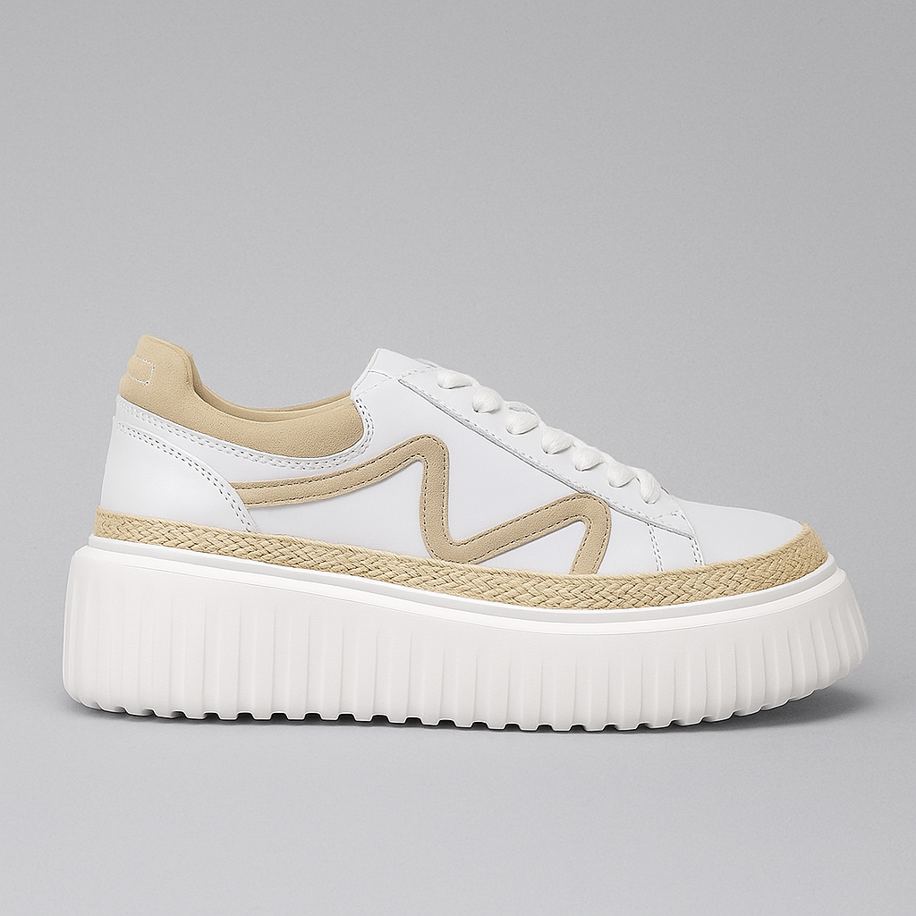 MINX DRAX WHITE NUDE - Women Sneakers - Collective Shoes 