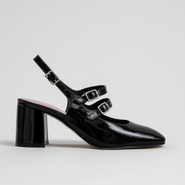 BRESLEY DARICK BLACK PATENT - Women Sandals - Collective Shoes 