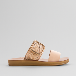 LOS CABOS DOTI TAUPE MULTI - Women Flats - Collective Shoes 