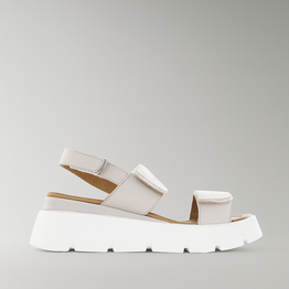 LE SANSA HANDLE SILVERGREY - Women Sandals - Collective Shoes 