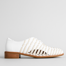 BRESLEY ARCO WHITE BONE - Women Oxford / Brogue Shoes - Collective Shoes 