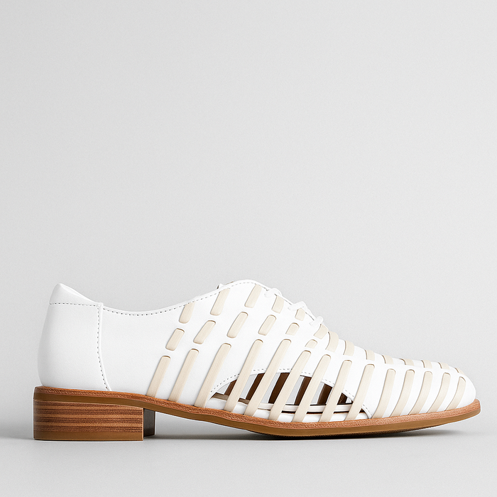 BRESLEY ARCO WHITE BONE - Women Oxford / Brogue Shoes - Collective Shoes 