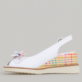 Load image into Gallery viewer, BRESLEY SARDINE WHITE - Women Sandals - Collective Shoes 
