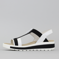 Load image into Gallery viewer, ZIERA GISTA WHITE BLACK - Women Sandals - Collective Shoes 
