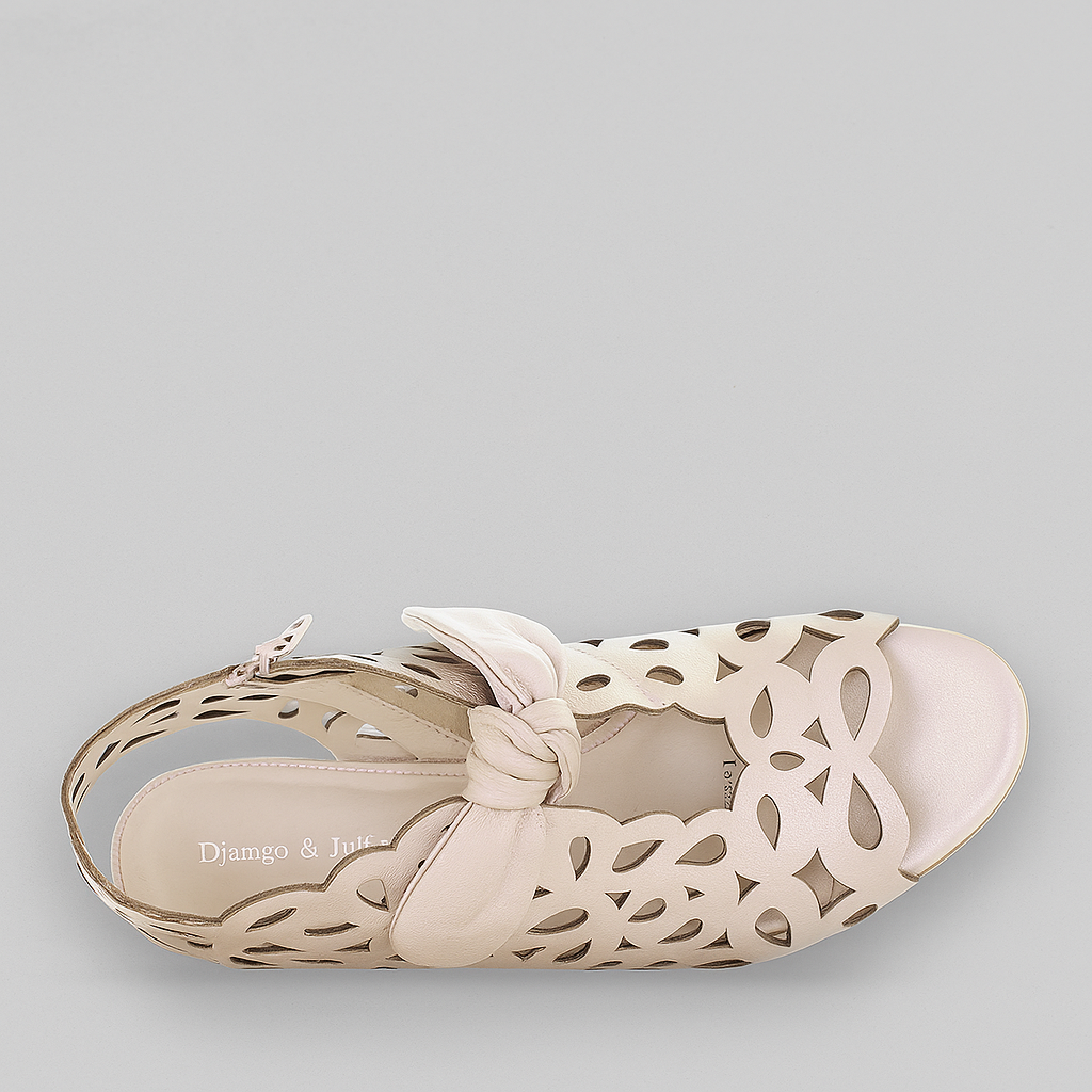 DJANGO & JULIETTE BRILEYS BEIGE & GOLD - Women Sandals - Collective Shoes 