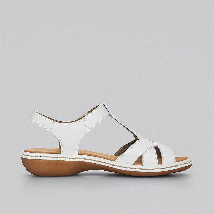RIEKER 65919-80 WHITE - Women Sandals - Collective Shoes 