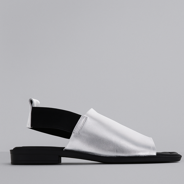 BRESLEY SNOB SILVER - Women Sandals - Collective Shoes 