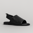 Load image into Gallery viewer, BRESLEY SNOB BLACK WEAVE - Women Sandals - Collective Shoes 

