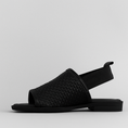 Load image into Gallery viewer, BRESLEY SNOB BLACK WEAVE - Women Sandals - Collective Shoes 
