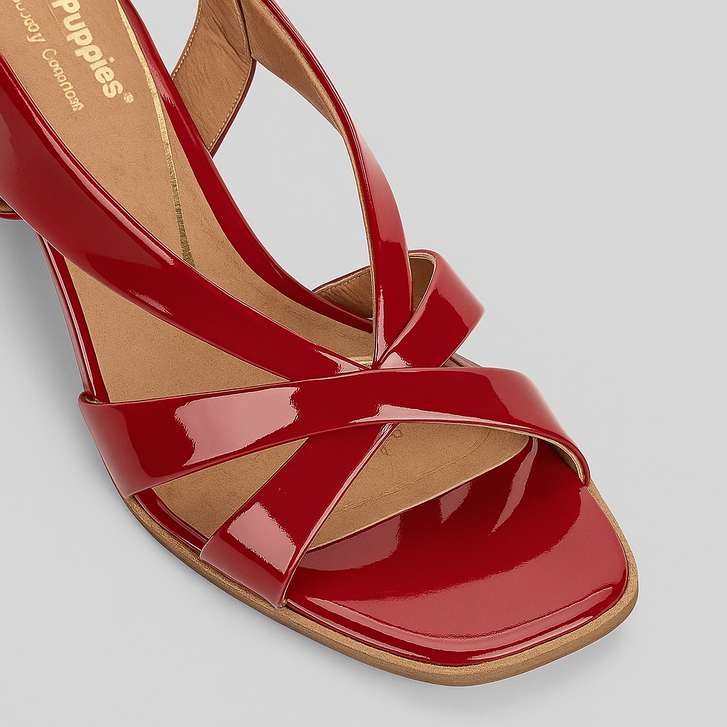 HUSH PUPPIES KABOO RED PATENT - Women Sandals - Collective Shoes 