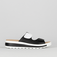 Load image into Gallery viewer, ZIERA GENRA BLACK WHITE - Women Sandals - Collective Shoes 
