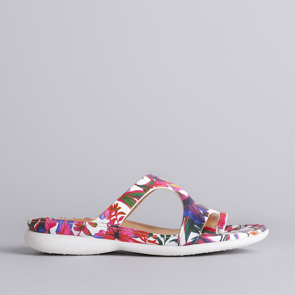 ZIERA BRIDGER WHITE / BRIGHT FLOWER - Women Slip-ons - Collective Shoes 