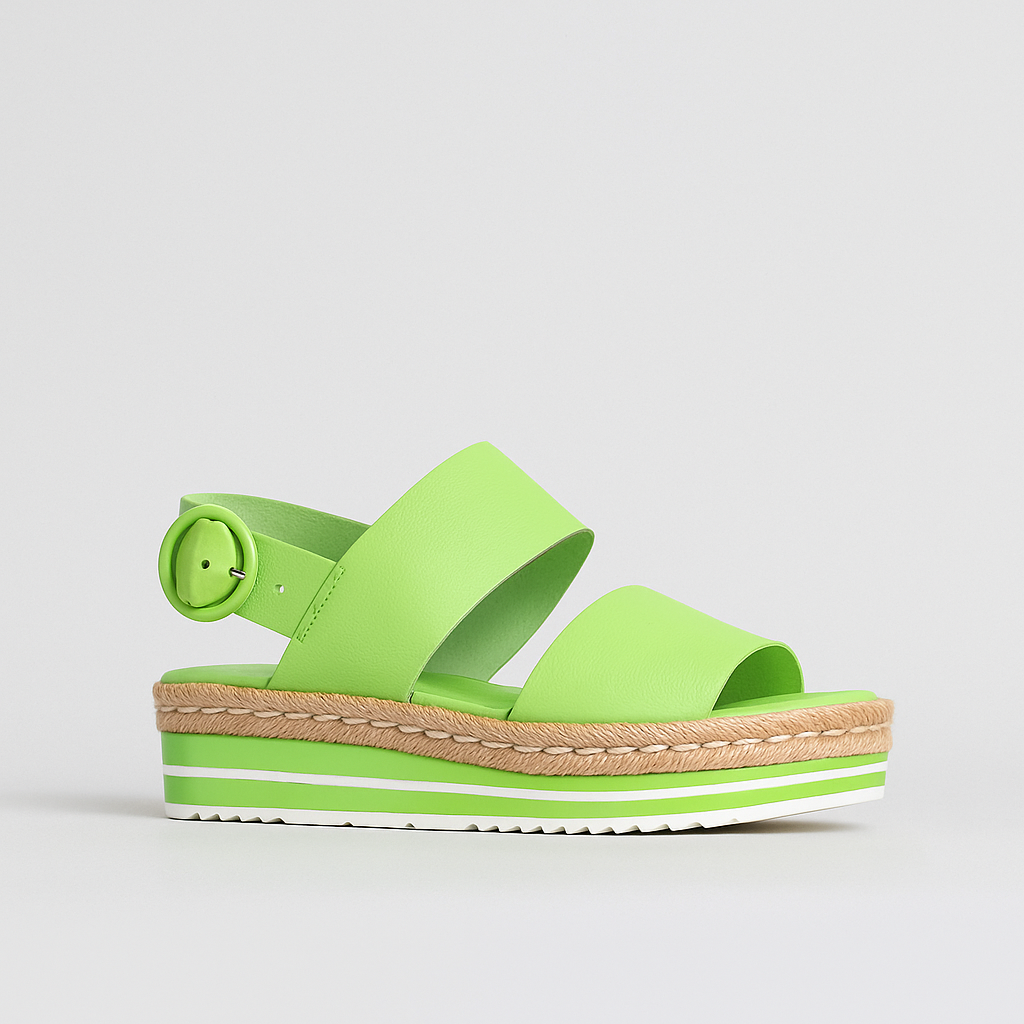 DJANGO & JULIETTE ATHA LT LIME - Women Sandals - Collective Shoes 
