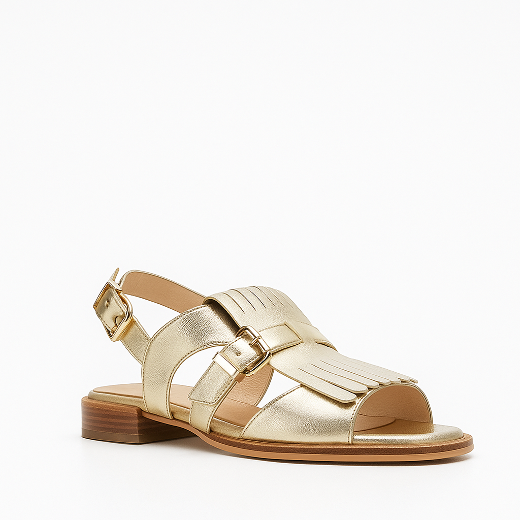 BRESLEY SAFFRON GOLD - Women Sandals - Collective Shoes 