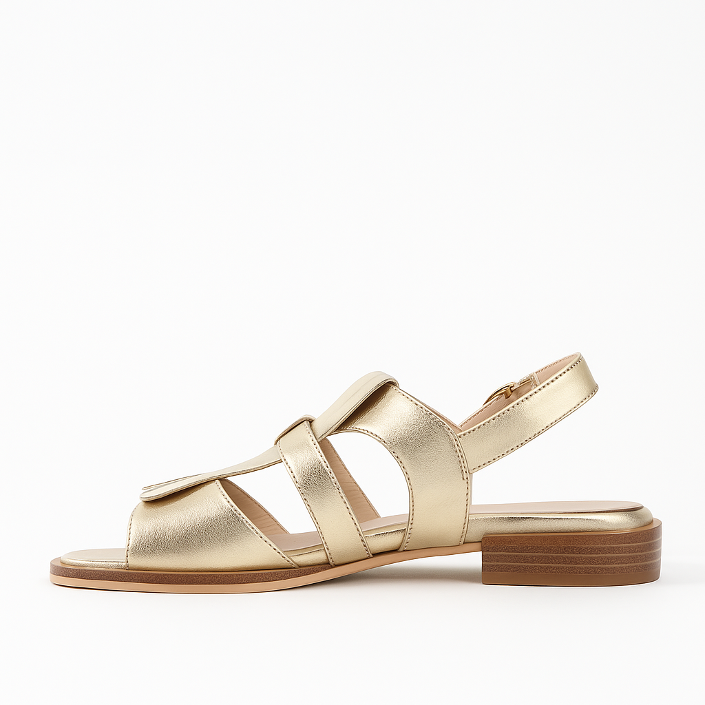 BRESLEY SAFFRON GOLD - Women Sandals - Collective Shoes 