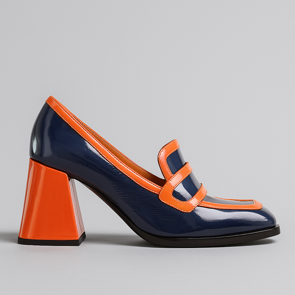 TAMARA LONDON BERGEN INKY ORANGE - Women Heels - Collective Shoes 