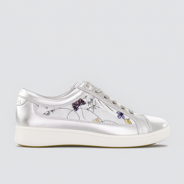 ZIERA DANNI SILVER WHITE - Women sneakers - Collective Shoes 