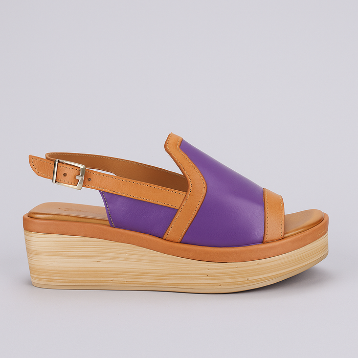 LESANSA TROZAN PURPLE TAN - Women Sandals - Collective Shoes 