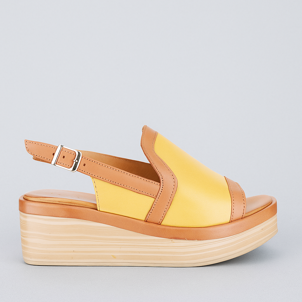 LE SANSA TROZAN YELLO TAN - Women Sandals - Collective Shoes 