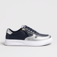 Load image into Gallery viewer, NAKED ARCHES NET NAVY SILVER - Women sneakers - Collective Shoes 
