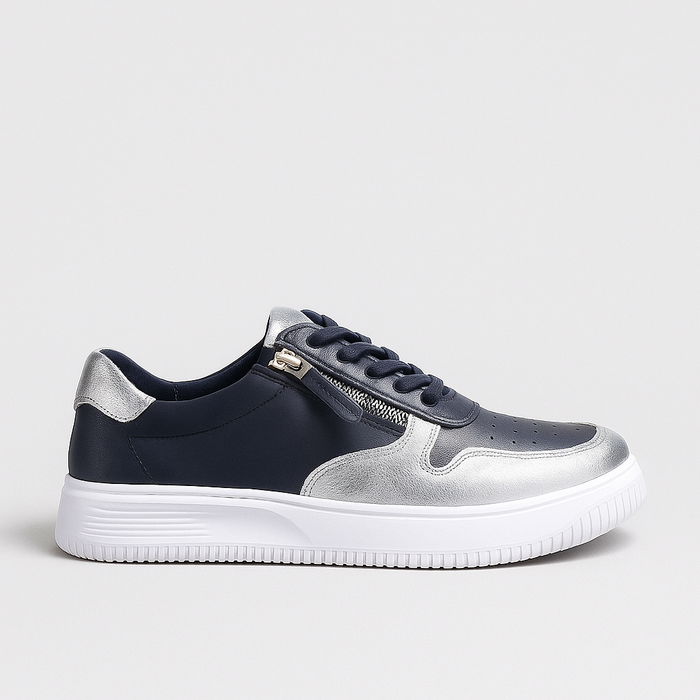 NAKED ARCHES NET NAVY SILVER - Women sneakers - Collective Shoes 