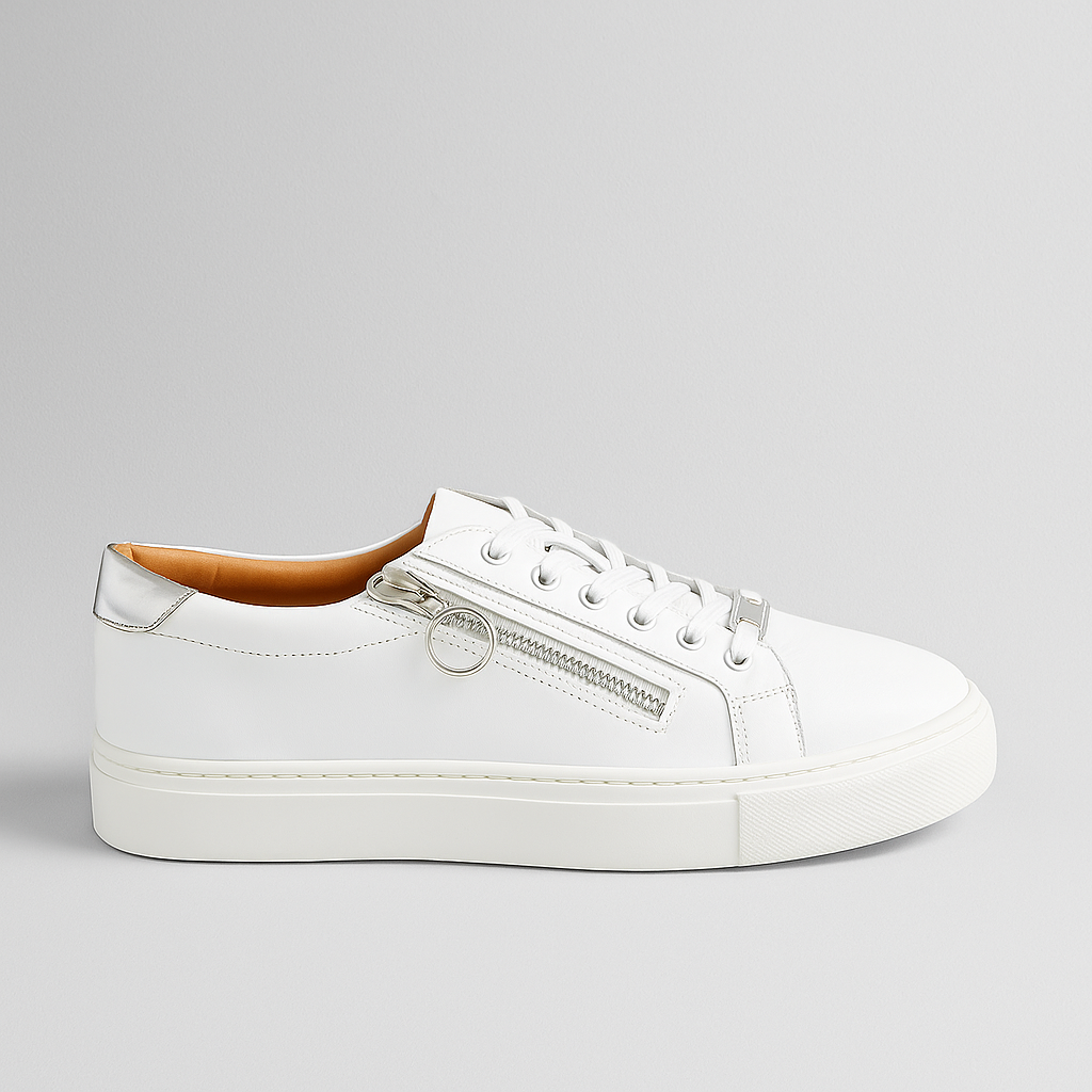 ZIERA PAMELA WHITE SILVER - Women sneakers - Collective Shoes 
