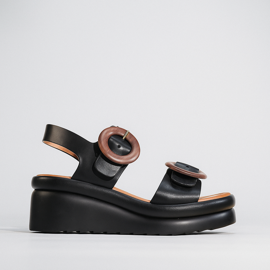 EOS MENORCAS BLACK - Women Sandals - Collective Shoes 