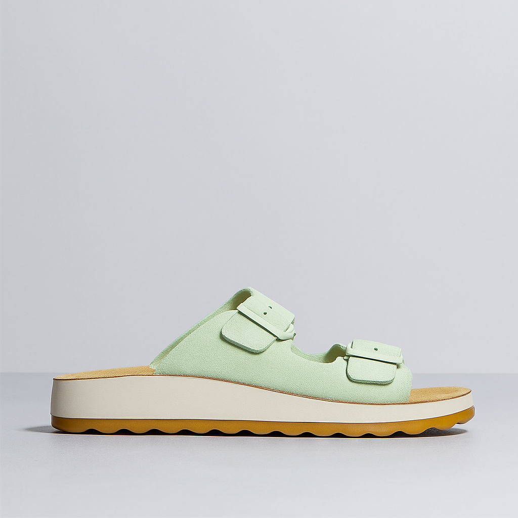 FLY FLOT 77G64 2C WATER GREEN - Women slippers - Collective Shoes 