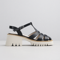 Load image into Gallery viewer, MILA RAINE FUSE BLACK - Women Sandals - Collective Shoes 
