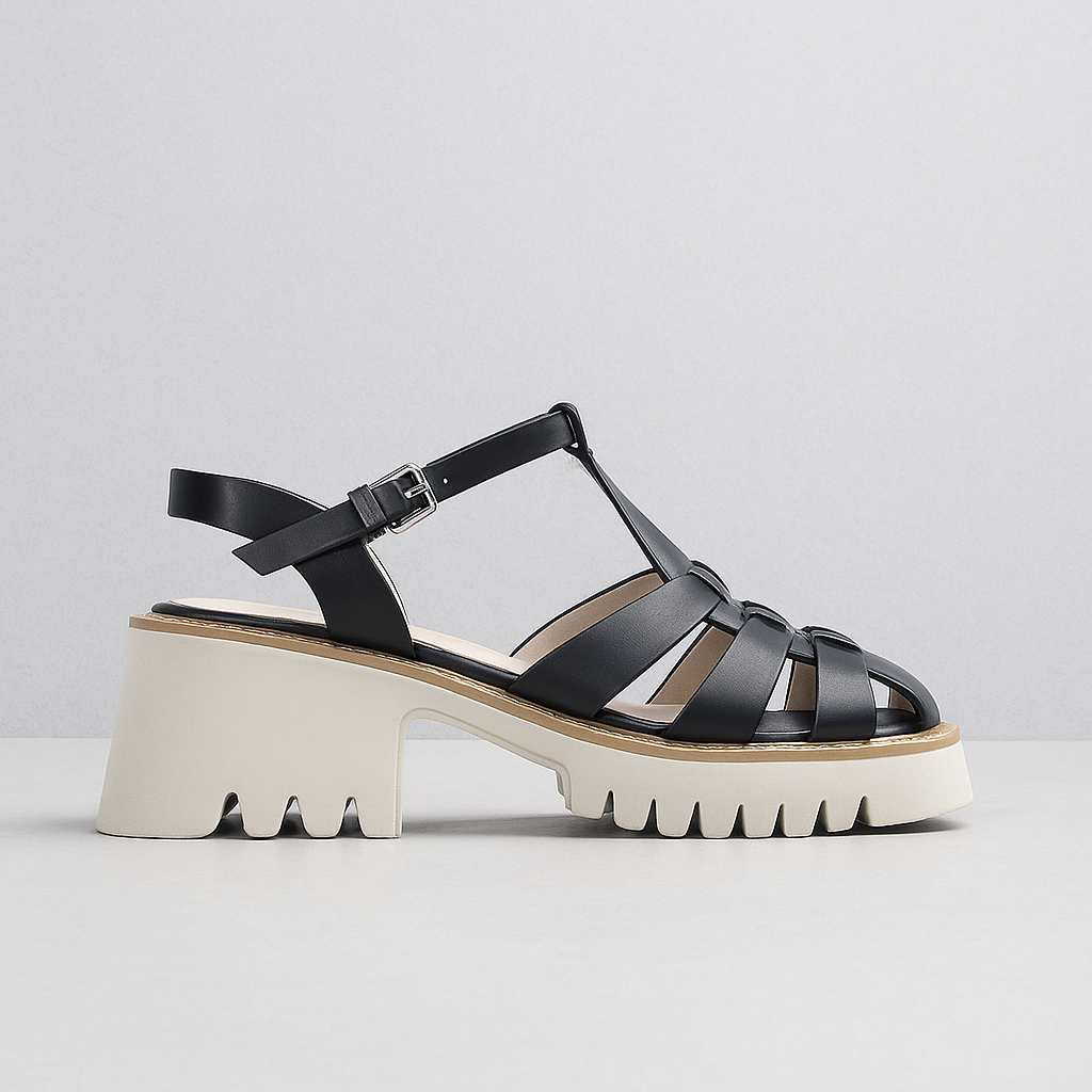 MILA RAINE FUSE BLACK - Women Sandals - Collective Shoes 