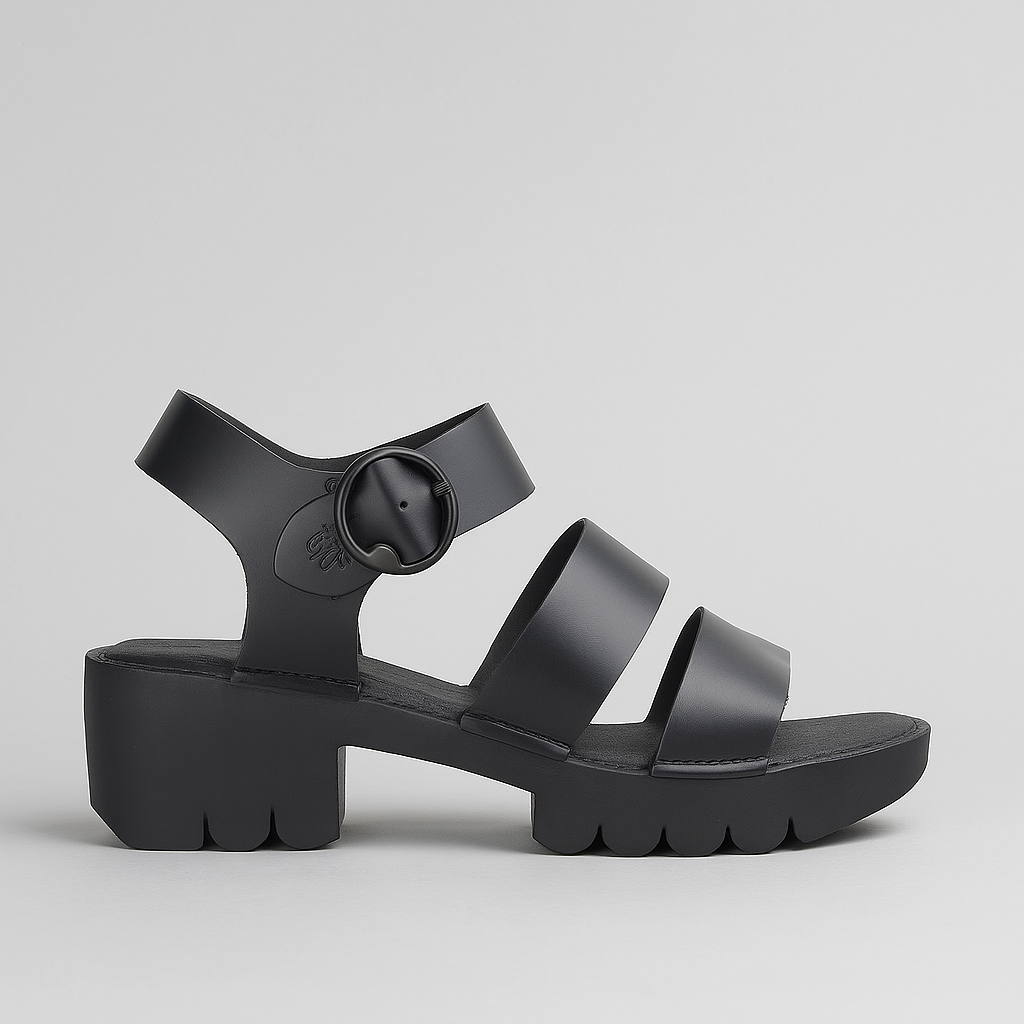 FLY LONDON EGLY BLACK - Women Sandals - Collective Shoes 