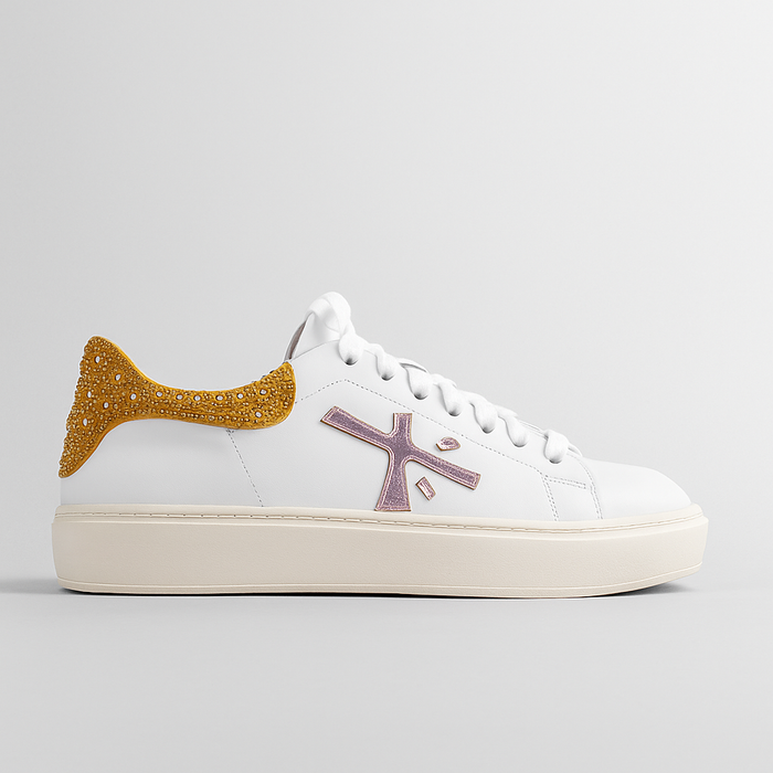 MILA RAINE VINCE WHITE GOLD - Women Sneakers - Collective Shoes 