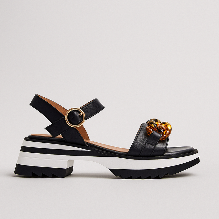 ALFIE & EVIE LEIGH BLACK - Women Sandals - Collective Shoes 