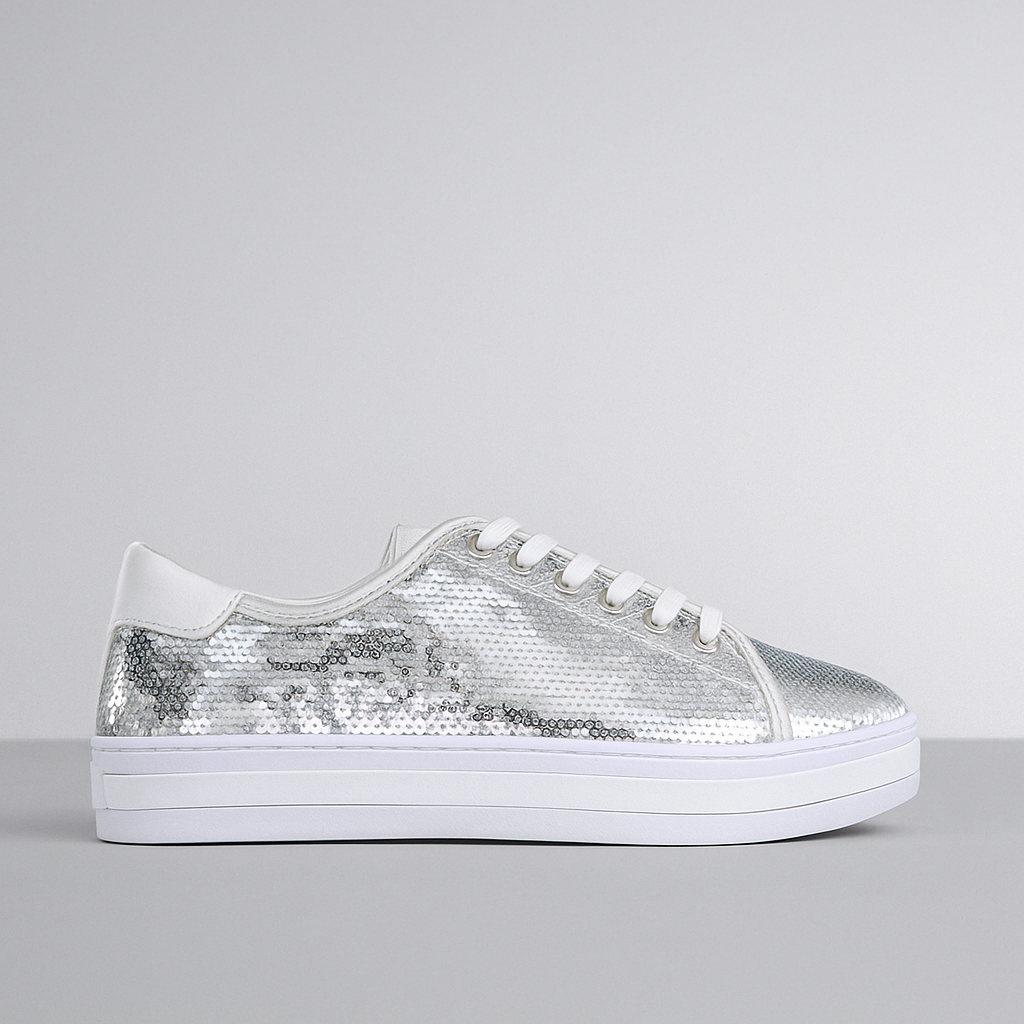 ALFIE & EVIE PEPSI SILVER - Women sneakers - Collective Shoes 