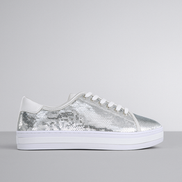 ALFIE & EVIE PEPSI SILVER - Women sneakers - Collective Shoes 