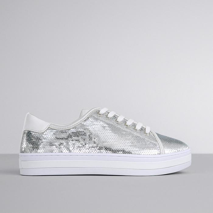 ALFIE & EVIE PEPSI SILVER - Women sneakers - Collective Shoes 