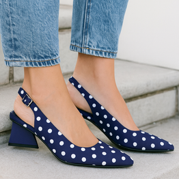 DJANGO & JULIETTE IHOPS NAVY WHITE - Women Sandals - Collective Shoes 